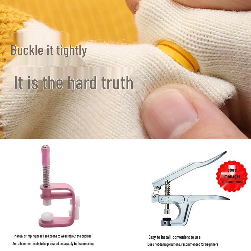 Snap Button Baby Clothes: Four-Hole Invisible Resin Buckle for Babies, No-Sew Design.