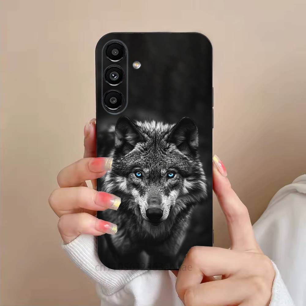 

Wolf Phone Case For Samsung S25,24,21,22,23,S30,Ultra,S20,Plus,Fe,Lite,Note,S10,S9,Black Soft Shell SamsungS235G