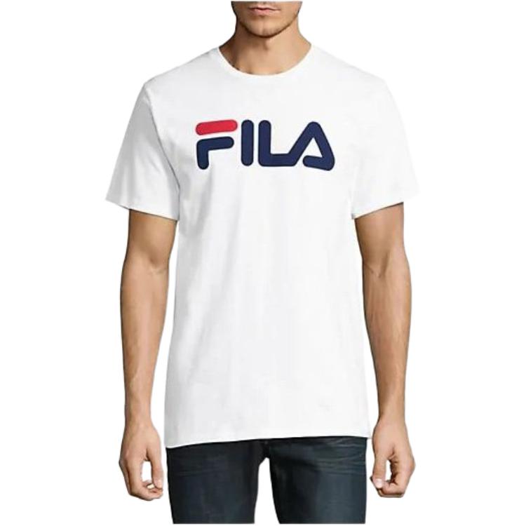 FILA T Shirts Unisex Ecru Crew Neck Moderate FS2RSH2102X-OWH