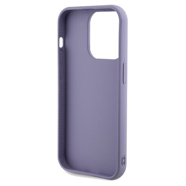 Guess Guhcp14Lpsfdgsu Iphone 14 Pro 6.1 Fioletowy/Purple Twarde Etui Metalowy Napis Z Cekinami