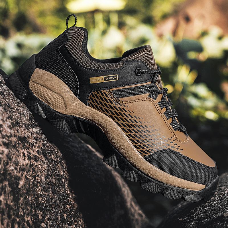 

2025 осень новая мужская спортивная обувь модный тренд одиночные туфли уличные походные туфли на платформе мужские туфли большого размера 39 коричневый