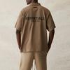 Fear of God Essentials SS21 Short Sleeve Polo With Back Logo Unisex Tops Taupe FOG-SS21-550