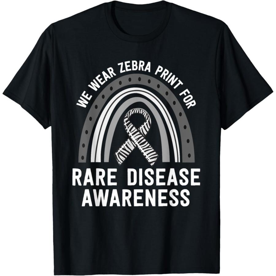 

We Wear Zebra Print Rare Disease Awareness EDS Family Group T-Shirt S