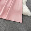 Summer Designer Solid Hollow Out Long Knitting Dress Women Elegant Half Turtleneck Sleeveless Slim Knitwear Sweater Dresses Female