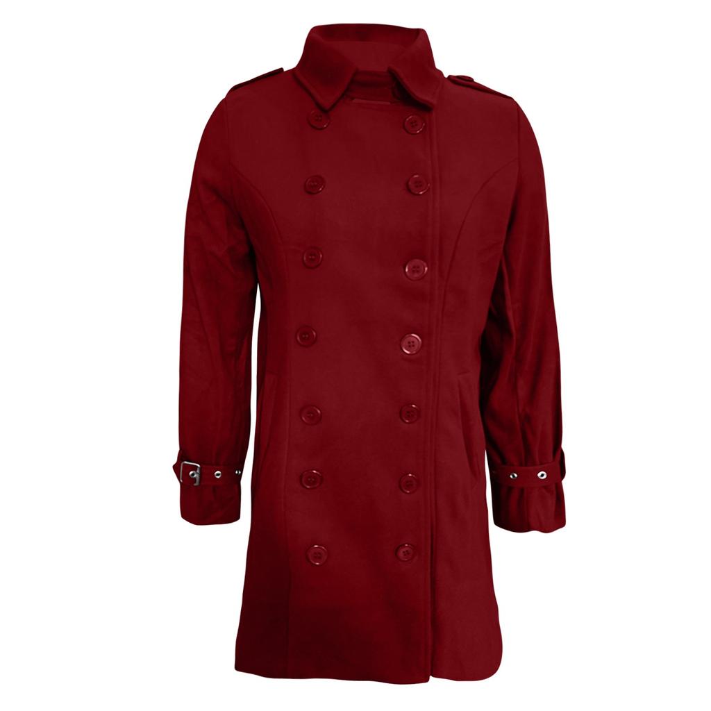 Women's Fashion Casual Tweed Long Coat