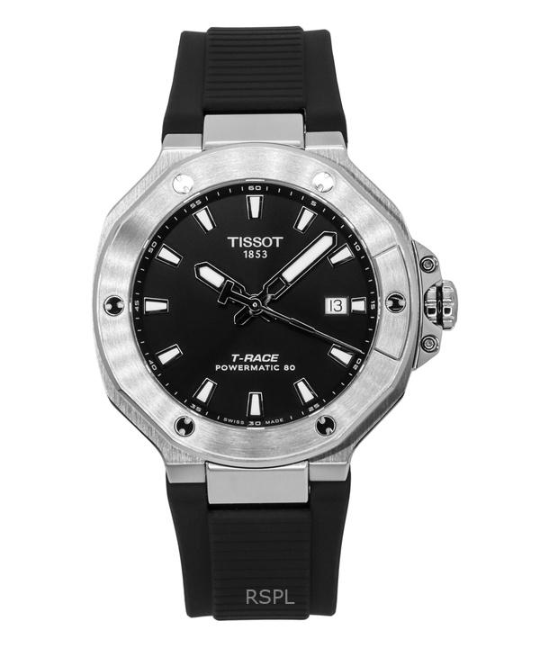 

Tissot T-Race Powermatic 80 Силиконовый ремешок Черный циферблат Автоматический T141.807.17.051.00 100М Мужские часы чёрный