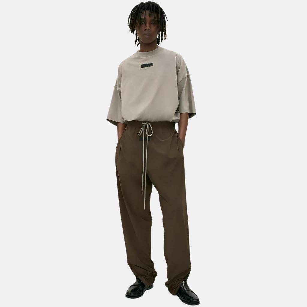 Fear of God Essentials Track Pant Wood Men Bottoms Brown 130SU242166F