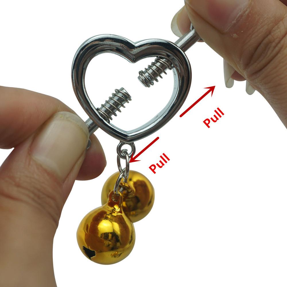 New Metal Nipple Brace Breast Clamp Nipple Clip Flirting an Engine of Torture Toy Couple Adult Sex Product
