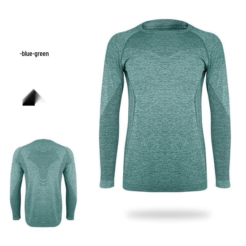 

Унисекс быстросохнущая футболка с длинным рукавом для бега и пешего туризма - Влагоотводящая, Потоотводящая, Спортивный топ с круглым вырезом для весны/лета. Medium