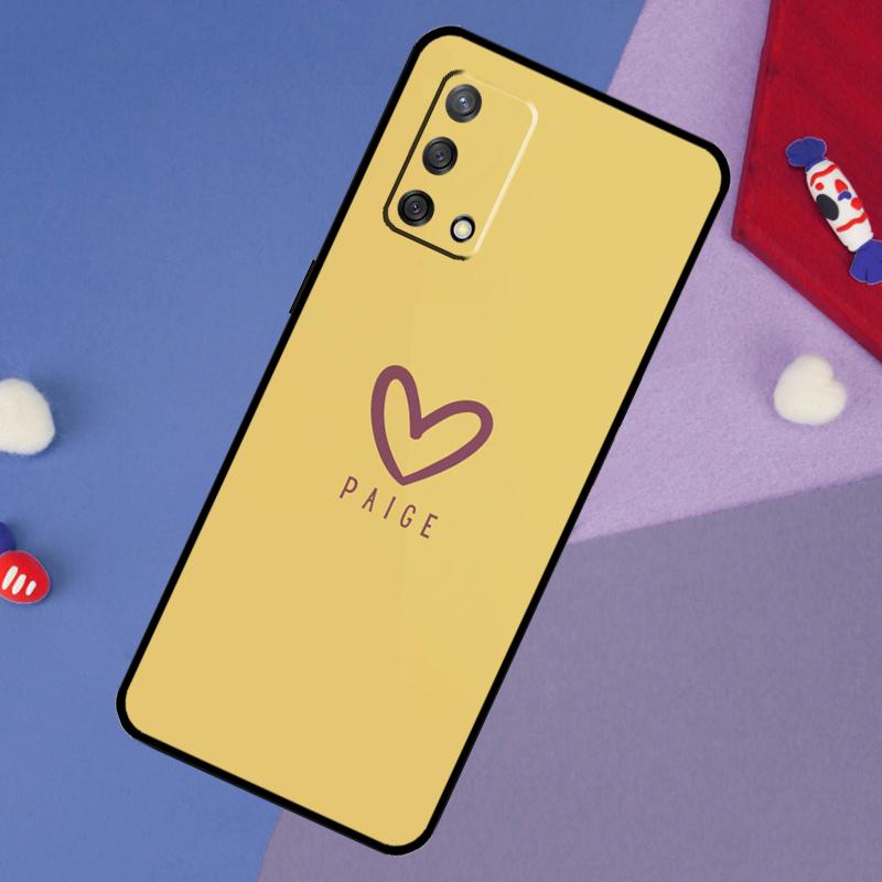 Personalized Name Pastel Custom Case For OPPO A57S A54S A96 A76 A16 A5 A9 A53 A15 A17 A18 A58 A78 A98 A52 A72 A54 A74 A94