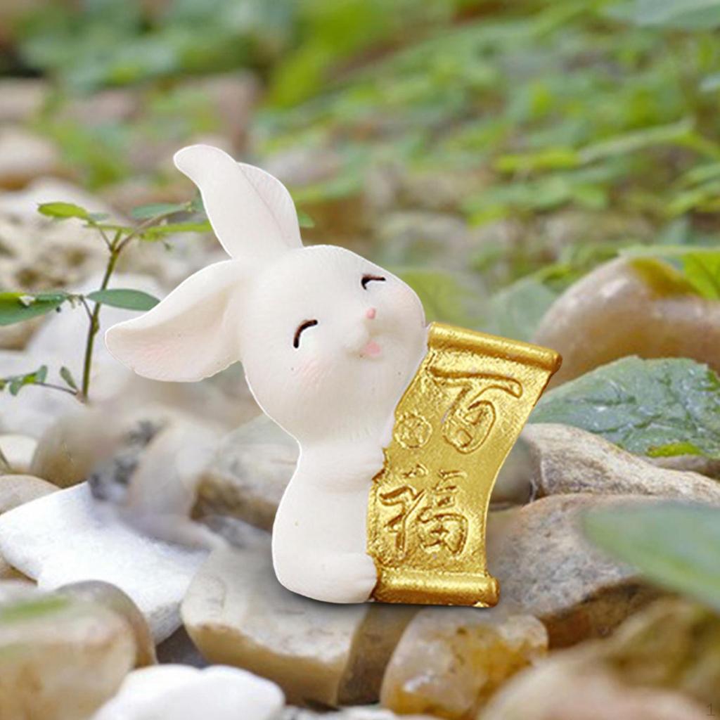 Statue Desktop Ornament Landscape Sculpture for Spring Festival Decor Birthday Gift