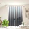 2pcs Gradient Color Simple Style Rod Pocket Curtain, Window Treatment For Living Room Bedroom Dorm Room Decor Home Decor