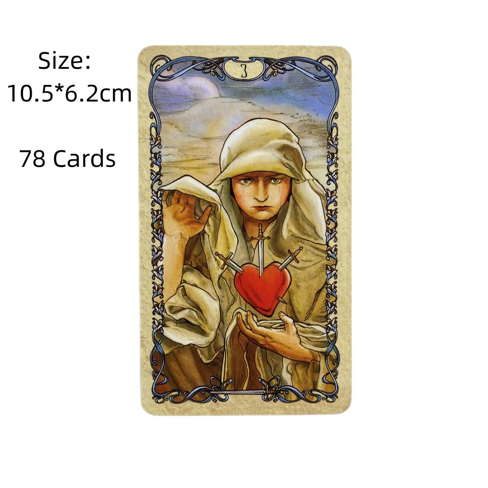 Tarot Mucha Karten A 78 Orakel Englisch Visions Wahrsageausgabe Brettspiele