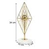 Diamond Prism Decor In Gold – Modern Geometric Decorative Sculpture | 10 X 7 X 34 Cm