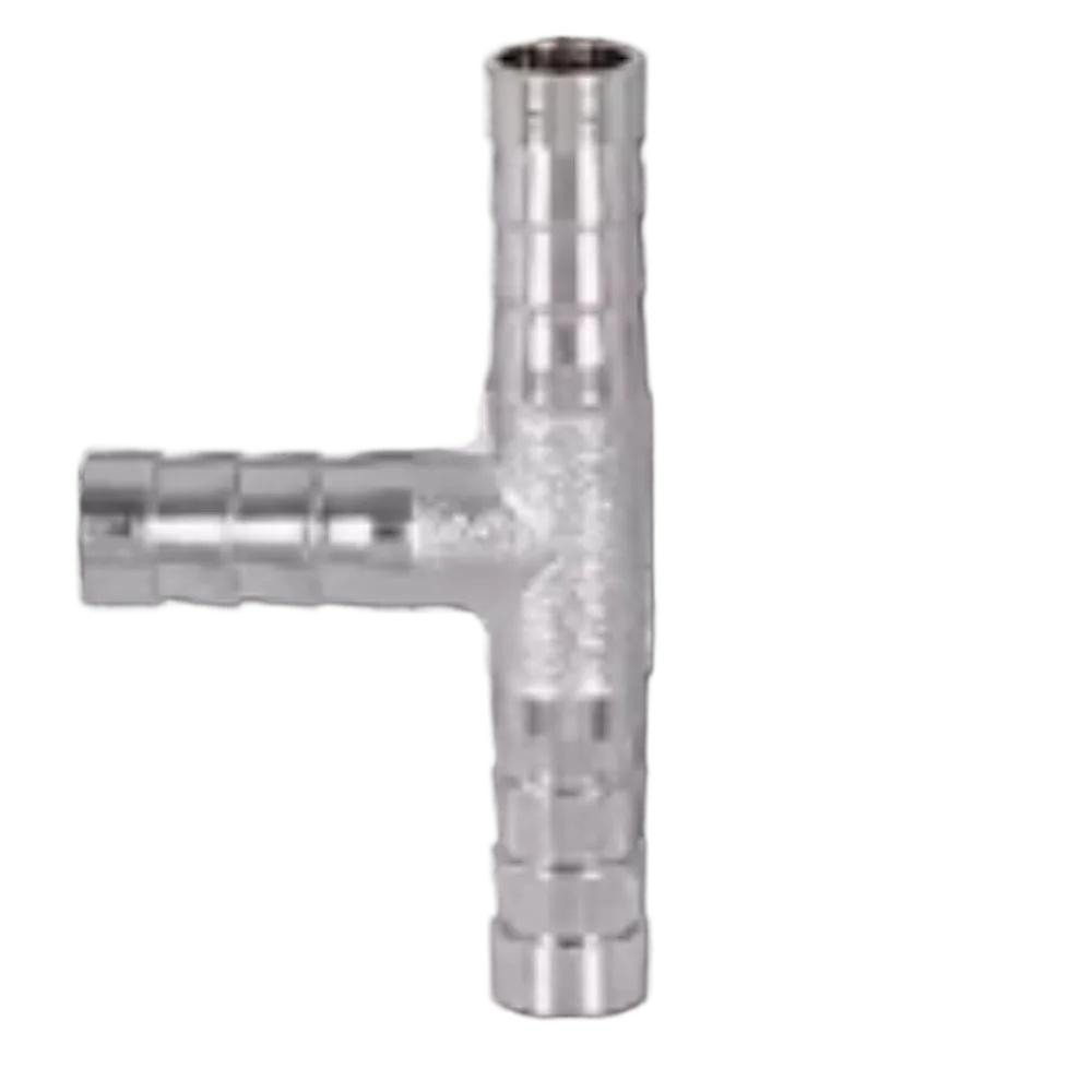 4 -25 Mm 2 3 4 Ways Straight/Elbow/Tee/Y/Cross HoseTail Barb Chrome-Plated Brass Plumbing Fitting Connector Air Water Gas