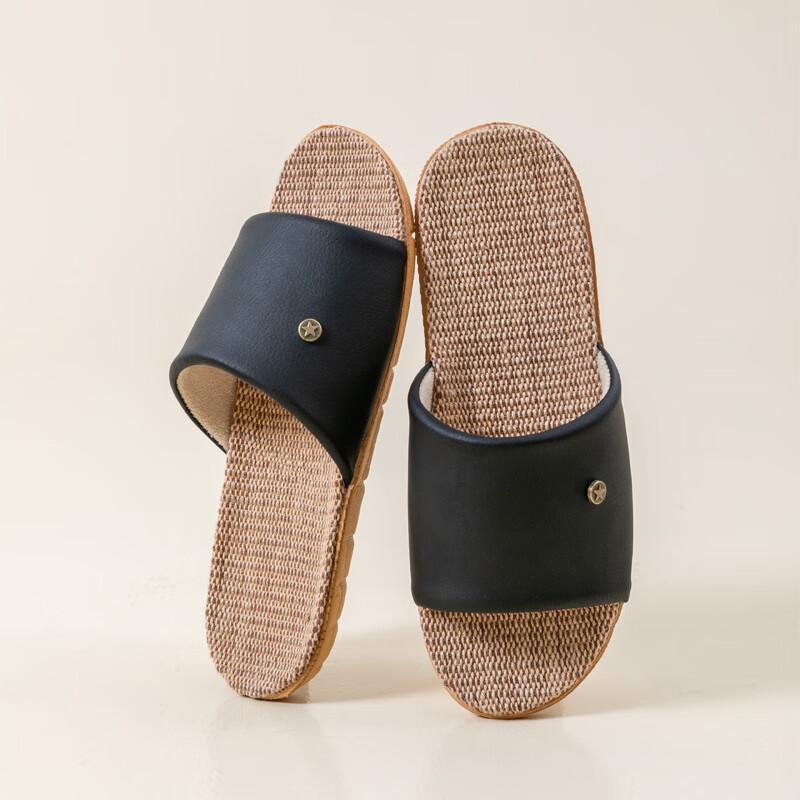 Pobong Unisex Linen Straw Weave House Slippers
