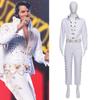 High-quality Polyester Fiber Cosplay Set Of White Cat King Elvis Presley