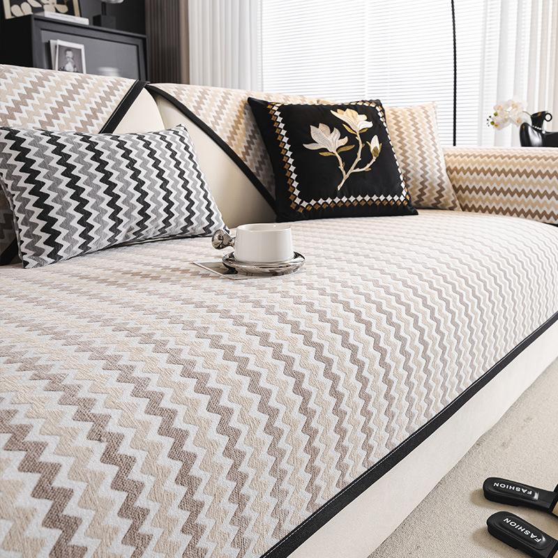 Chenier Sofa Cushion Is Universal In All Seasons, Dirt-Resistant And Non-Slip Seat Cushion, Light Luxury And High-End All-Inclusive Sofa Cover, Cover