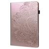 Suitable for Samsung Tab A9 plus flat leather case, Redmi pad SE retro matte peacock flower card case