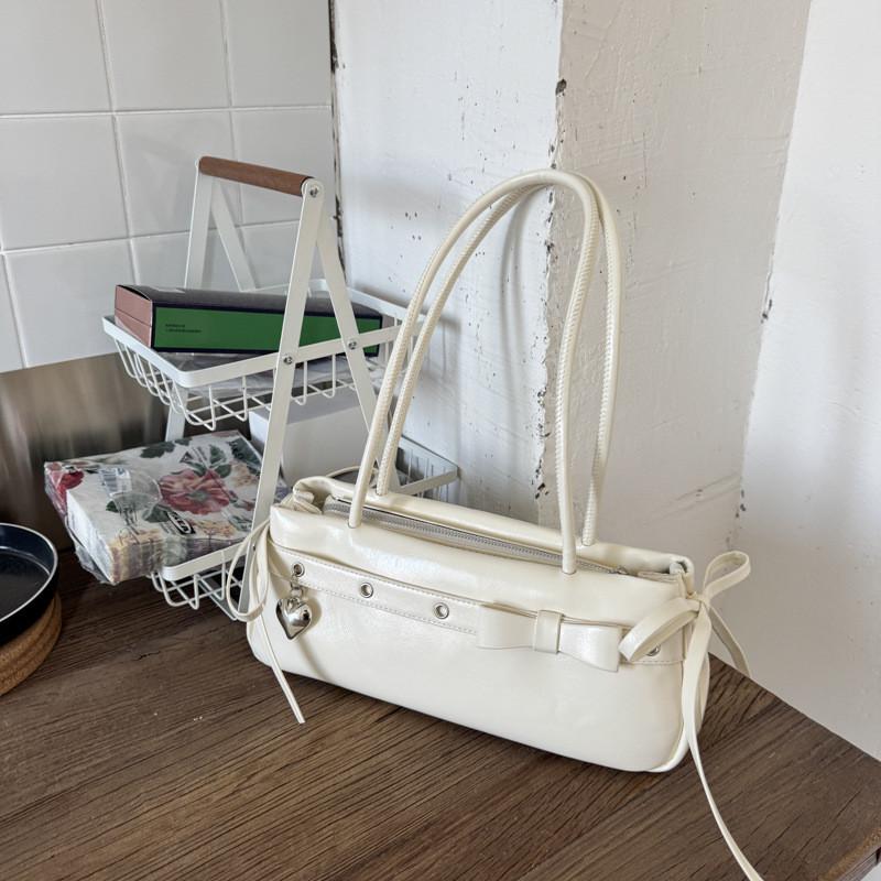 IELGY Ladies Baguette Bag Motorcycle Bag Sweet Cool Style Retro Belt Buckle All-Match One-Shoulder Underarm Bag