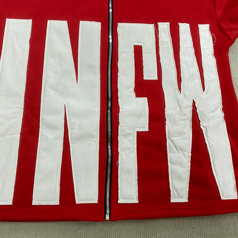 Street Star Pattern Patchwork Letter Long Sleeved Loose Hoodie