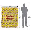 Curious George Silky Heads Supersoft Blanket