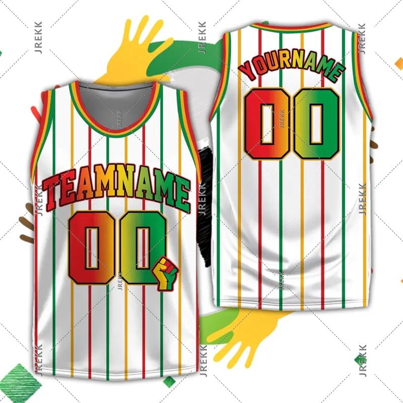 Custom Name Basketball Jersey Shirts Team Uniform Sprotswear Graffiti Vintage 3DPrint Summer Streetwear Sleeveless Tank Top Vest