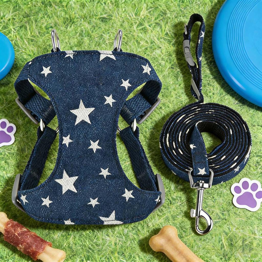 Harness for Dogs Adjustable Quick-Drying Tool Dog Chest Harness for Small Medium Puppies Pet Training Outdoor Garden Yard Lawn