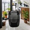 Yousheng Dirty Clothes Basket Foldable Breathable Mesh Fabric Laundry Bin Prevents Odor Container for Bathroom Laundry Storage Home