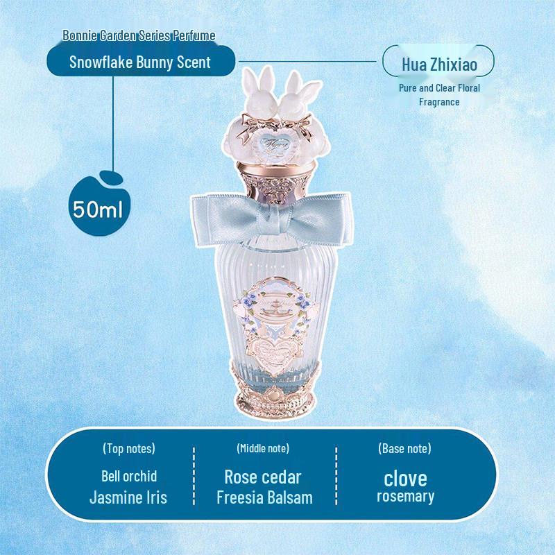 Hua Zhi Xiao Bunny Garden Floral Fruity Perfume – Fresh, Long-Lasting Scent for Girls