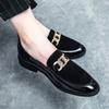 Fashion Italian Fashion Leather Shoes Moccasins For Men Casual Man Pointed Fashion Wedding Black Skin Male Business Formal Shoes