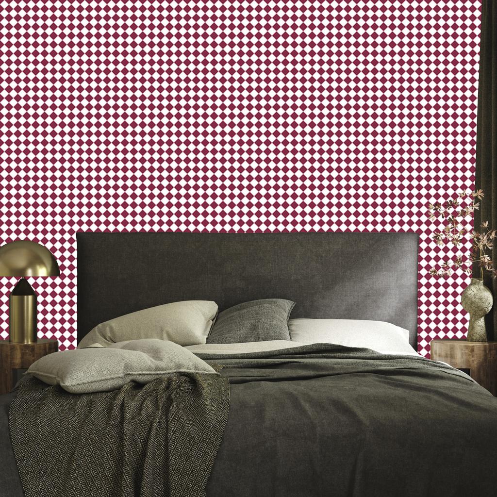 Geometric Pink and White Diamonds Wallpaper for Living Room and Bedroom 50x1000