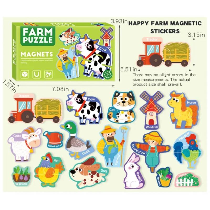 

Детская игрушка Магнит на холодильник Карточка для раннего обучения Магнит Пазл Игрушка Дошкольное образование Раннее детство Свой собственный дизайн