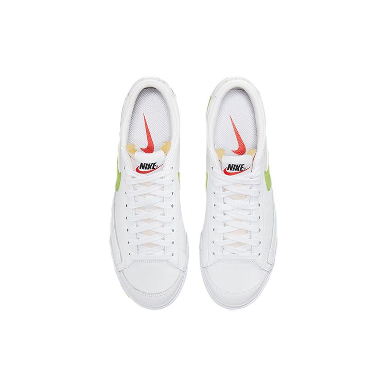 Nike Blazer Low Platform White Light Lemon Twist Women Sneakers Black DJ0292-102