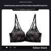 Summer Backless Front Closure Bra, Small Bust Push Up Side Gathering Trending Low Back Women Bra