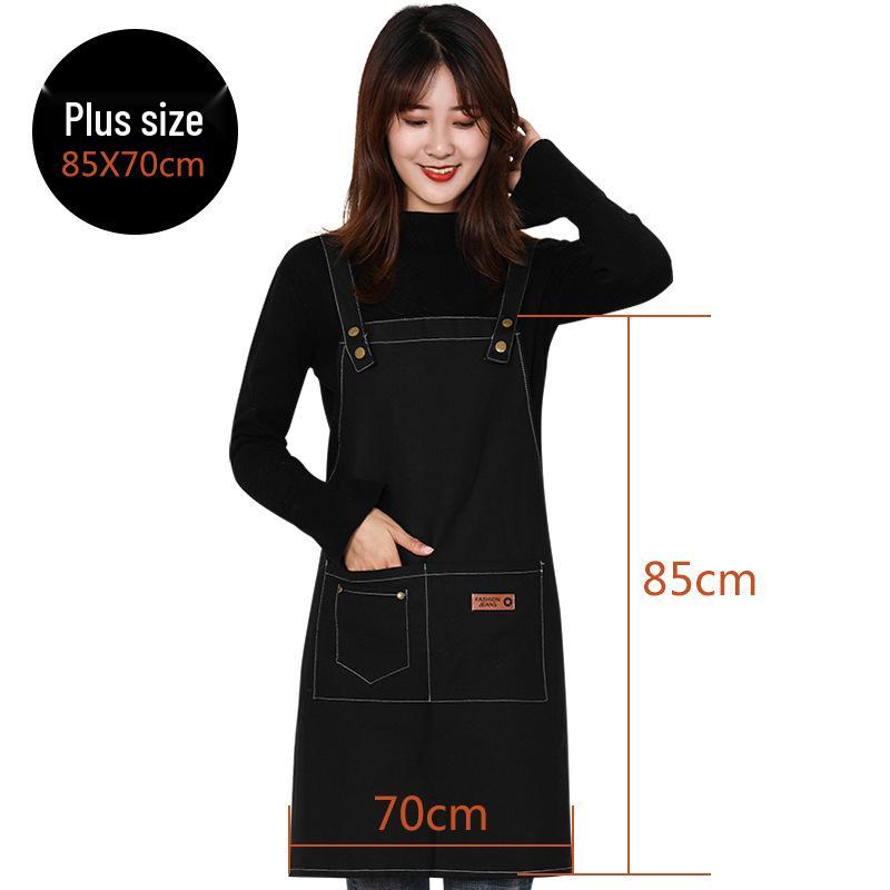Custom Unisex Waterproof Canvas Waist Apron - Simple, Fashionable Workwear for Catering