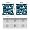 Orca Whale Patterns Pillow Case Comfy Pillow Cover For Sofa Car Home Decor Morden Cushion Cover