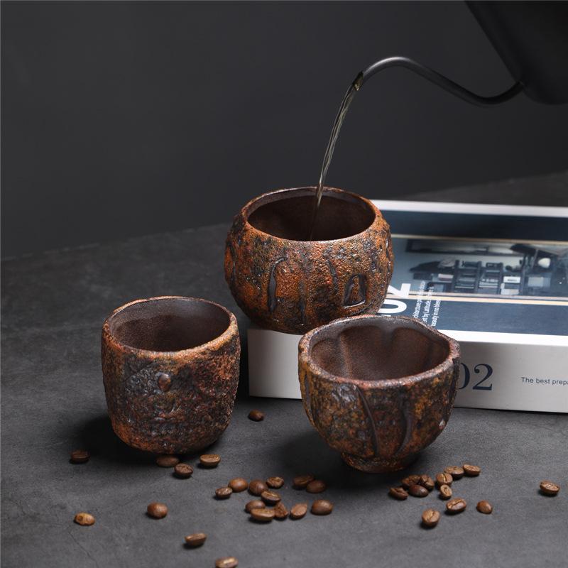 Ceramic Master Cup Merchandise Dunhuang Teacup Retro Household Ceramic Cup Bodhi Cup Kung Fu Teacup Personal Tea Cup