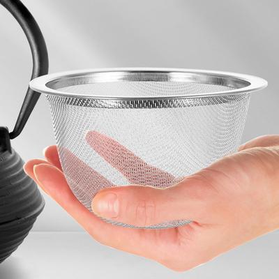 6Pcs Stainless Steel Tea Filter Replacement Tea Pot Strainer Metal Leaf Infuser Fine Mesh Basket for Steeping Leaf Infuser