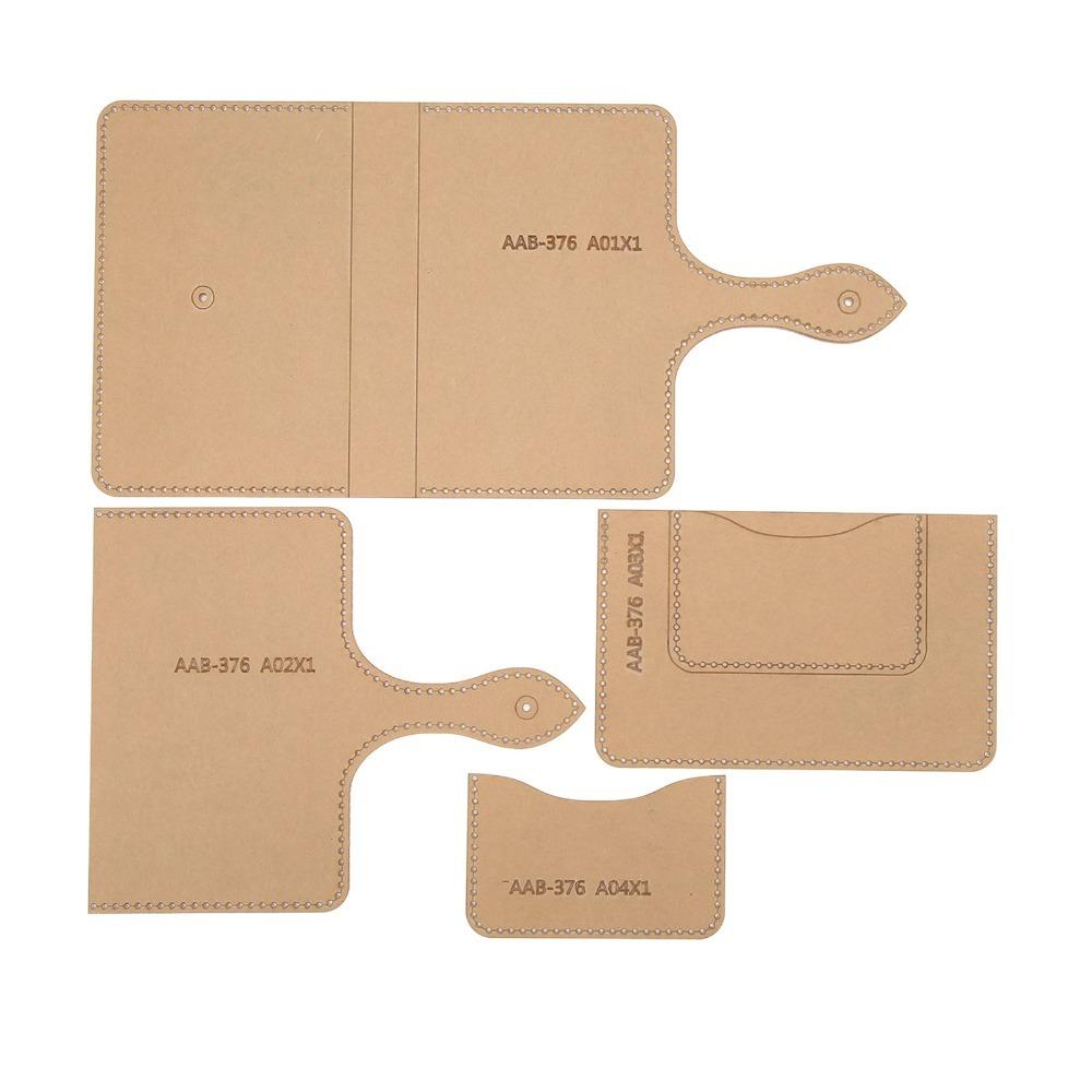 

4pcs Clear Acrylic Bag Template Acrylic Easy Crafting DIY Leather Craft Tool Leather Pattern Cutting Stencil DIY Leather Craft