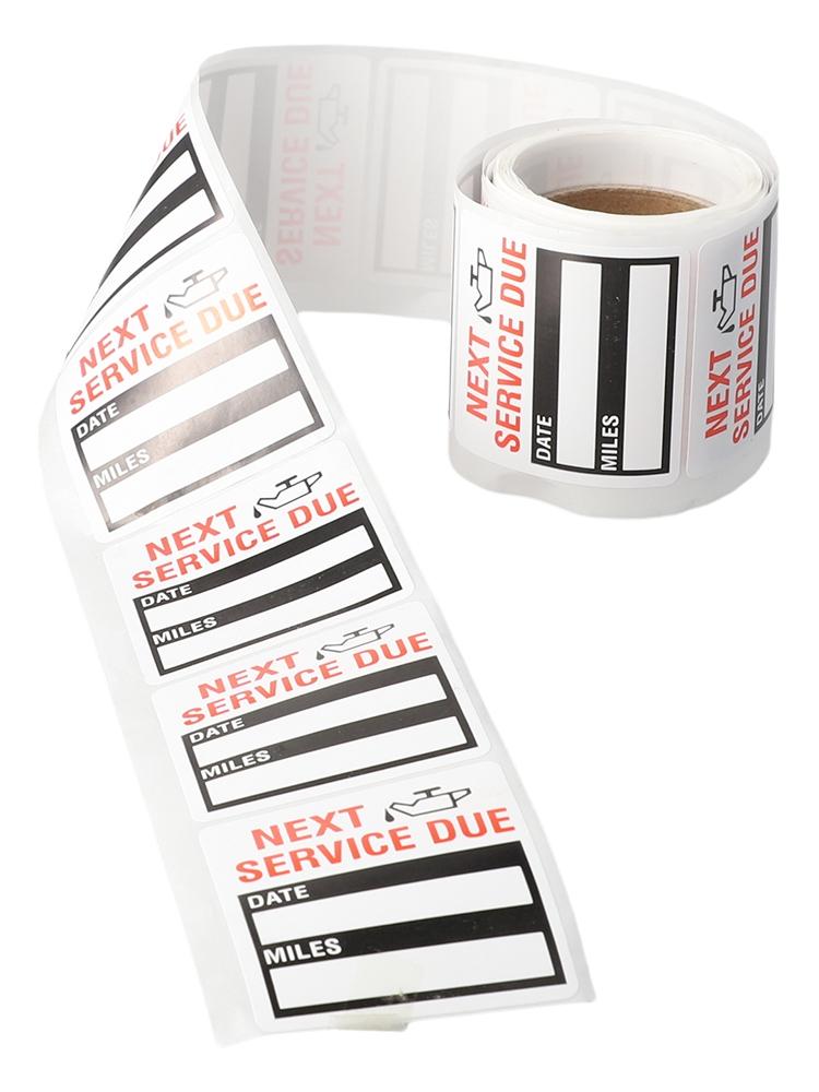 Oil Change Service Reminder Sticker 2*2 Inch Car Stickers
