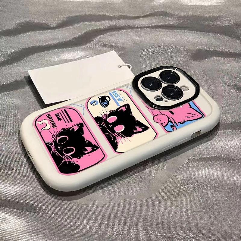 Rosa Katt för Apple 15 Mobilskal Nytt för IPhone14promax Tecknad 13/8plus Tecknad 16