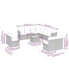 VidaXL Salon de Jardin avec Coussins 13 pcs, Canapés de Terrasse, Ensemble de Meubles de Patio, Mobilier d'Extérieur, 3257200