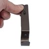 1pair Metal Single Curtain Rod Bracket Drapery Pole Holder Wall Mount Hooks