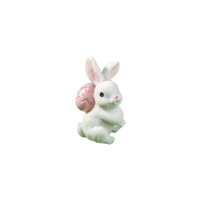 Multicolor Mini Easter Rabbit Figurine Resin Accessories Miniature Knickknacks Handicraft Easter Egg Cartoon Buuny Statue