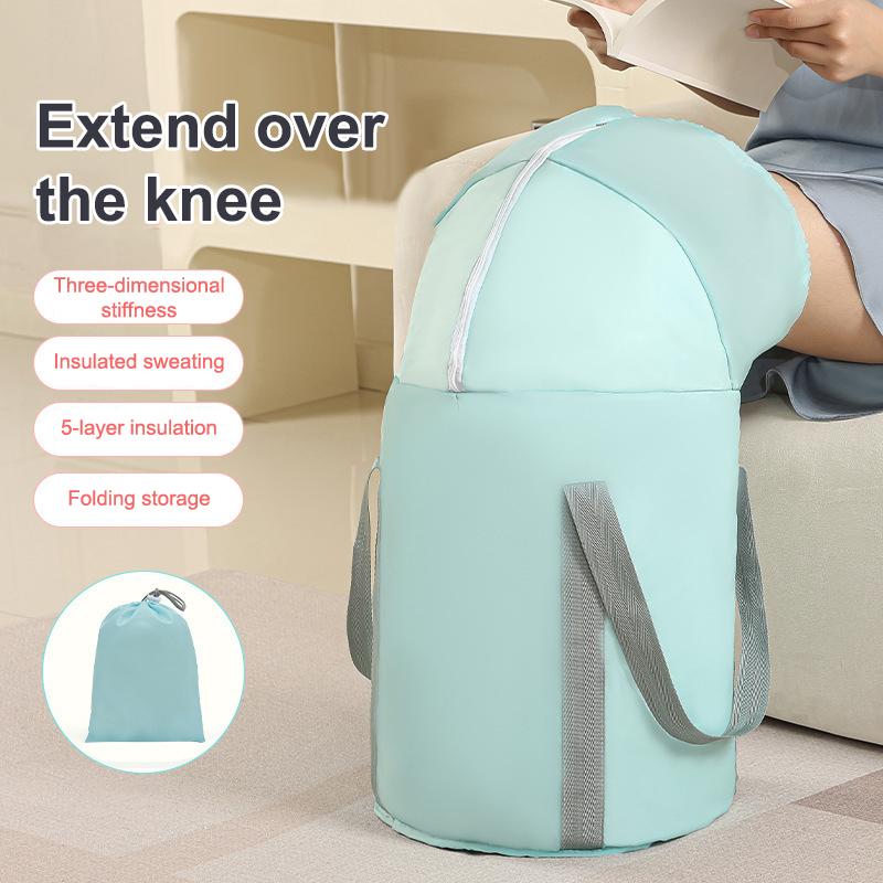 Găleată pliabilă pentru picioare, portabilă, îngroșată, folie de aluminiu, geantă pentru picioare, găleată de apă multifuncțională pentru spălarea picioarelor