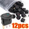 Car Truck Rocker 3 Pin 2 Position Switch on/Off Control SPST for Marine Auto Parts 12V LED Boat Switch with Light 1/3/12pcs