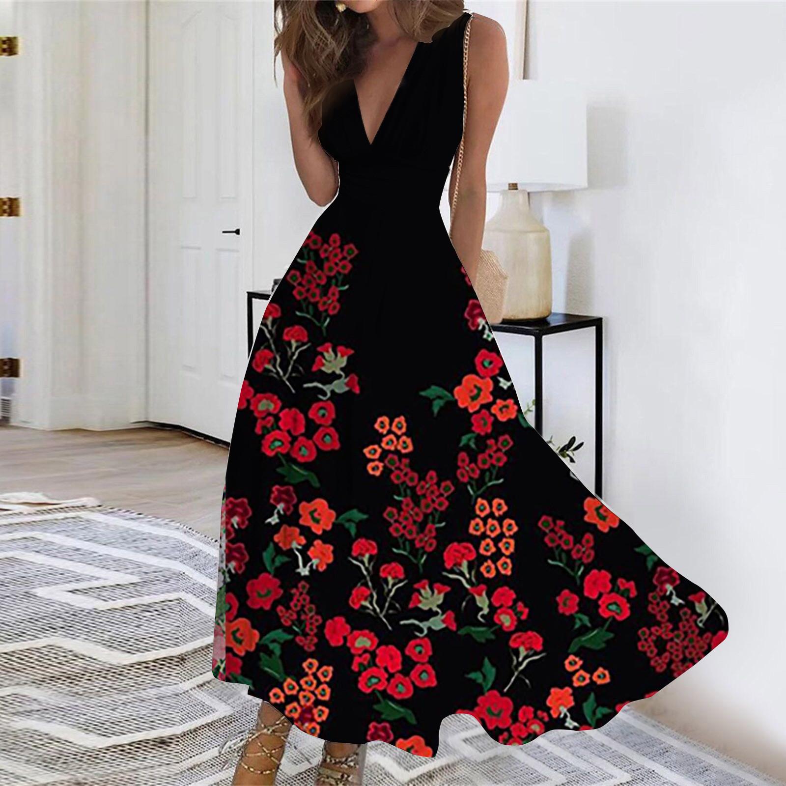 Женское длинное платье Платье макси Повседневное платье Свободное платье Платье — фото 6