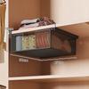 Unterregal Hängende Ausziehbare Schubladenkorb Karbonstahl Kleiderschrank Organizer Tablett für Kleidung Socken Platzsparende Aufbewahrungsschublade