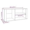 816920 vidaXL Armoire à chaussures Blanc 100x35x45 cm Bois d'ingénierie